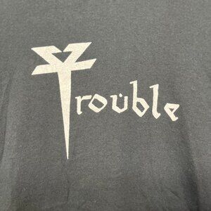 Trouble Band Tour T Shirt 2XL Black Tee American Doom Stoner Metal Vintage PP